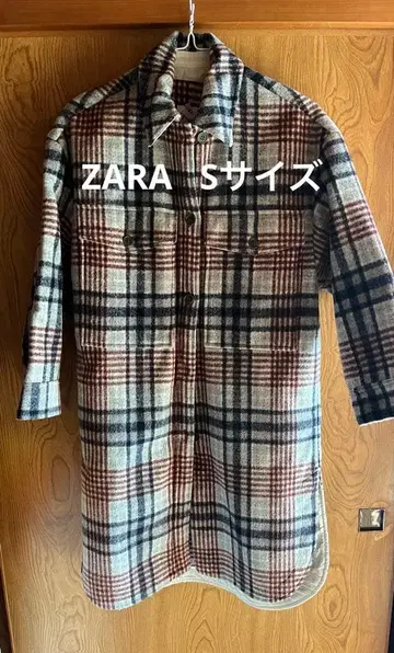 ZARA 체크 코트