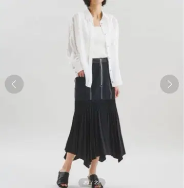 GRACE CONTINENTAL diagram 데님 머메이드 스커트