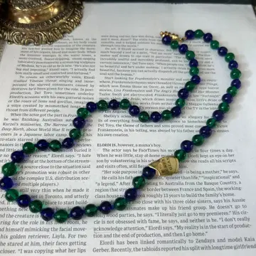 이탈리아제 베네치아 유리 목걸이 피콕