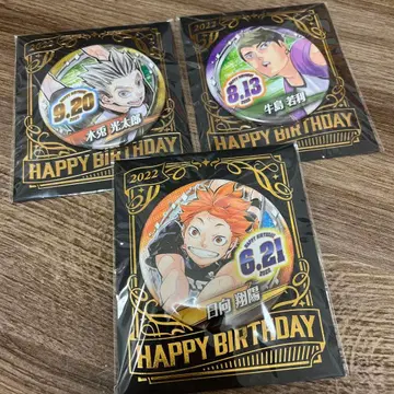 캐릭터 벌스데이 핀 배지 세트 2022