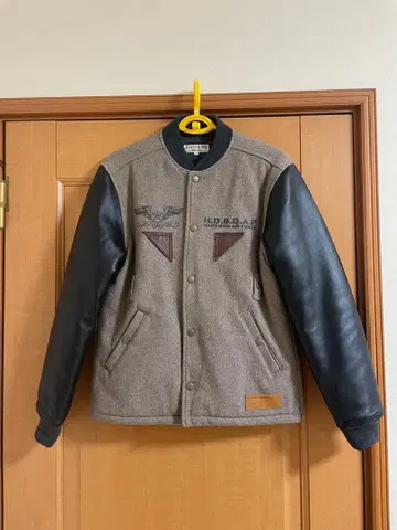 HARD BIRD 바시티 자켓 38 브라운/블랙