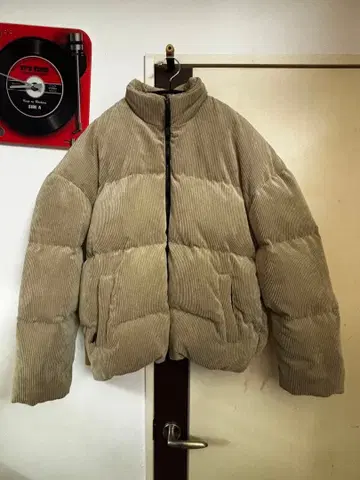 프리미엄 다운 코듀로이 자켓 베이지