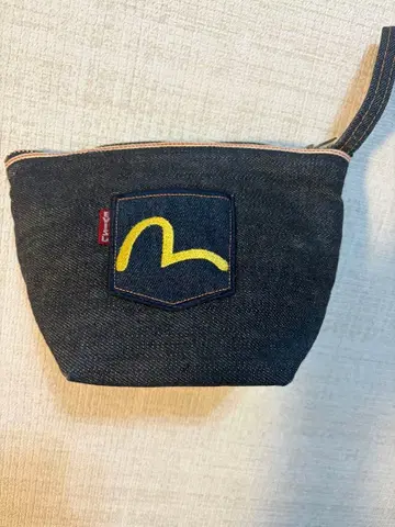 레어 새상품급 EVISU(에비수) 데님 청바지 파우치