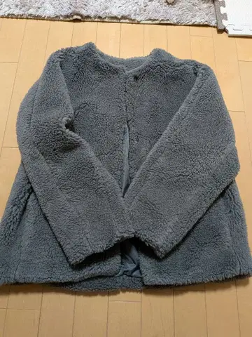 MOCOA s 그레이 보아 자켓 프리 사이즈