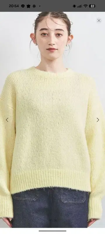 크루넥 니트 스웨터