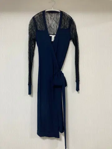 [ 컨디션 최상 ] 다이앤 폰 파스텐버그 랩 원피스 S 울 100%