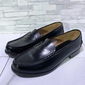 컨디션 최상 HARUTA 하루타 코인 로퍼 천연 가죽 블랙 25.5 3E