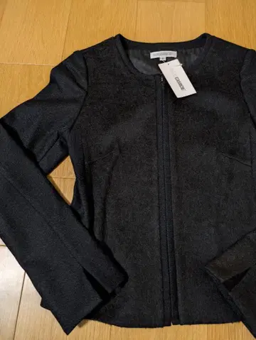 나라 까미체 지퍼 블루종 자켓 울 사이즈 0 xs