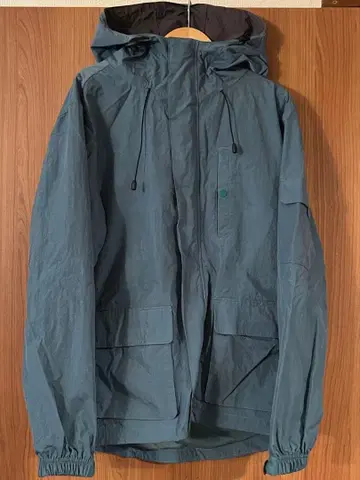 LOGOS 나일론 자켓 파란색 후드 부착