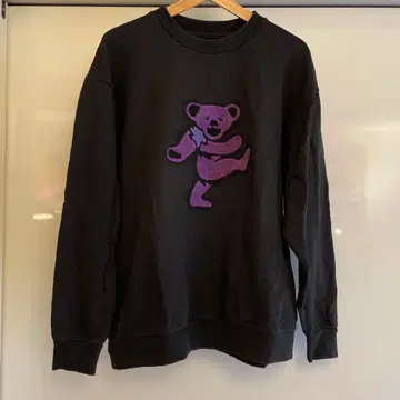 그레이트풀 데드 베어 맨투맨 블랙 사이즈 L