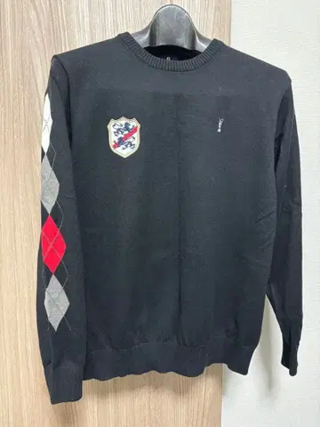 [ 한정판 모델 ] MIZUNO OPEN 아가일 슬리브 니트 스웨터 L