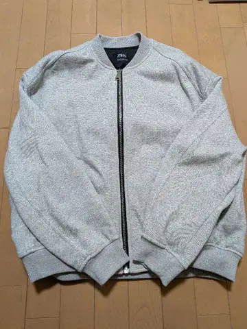 ZARA 그레이 맨투맨 블루종 S 사이즈