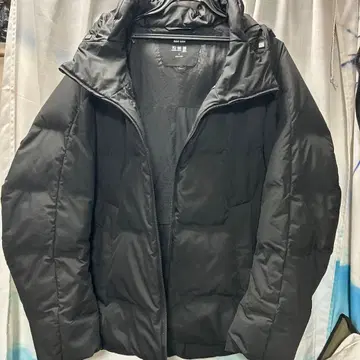 블랙 다운 자켓 L 사이즈