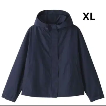 무인양품 MUJI 발수 후드 자켓 여성용 다크 네이비 XL