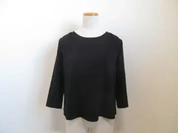 블랙 오부 소매 니트