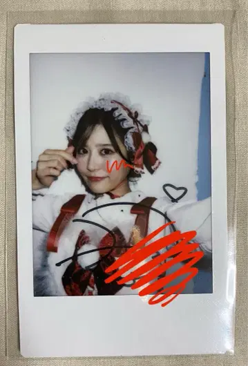 후루파 월족천음 폴라로이드 사인 크리스마스 의상