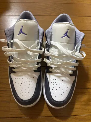 조던 스니커즈 US 8 화이트/그레이