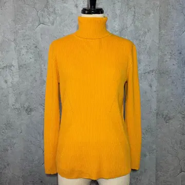 DALI'N 캐시미어 리브 니트 터틀넥 니트