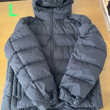 유니클로 다운 자켓 블랙 L
