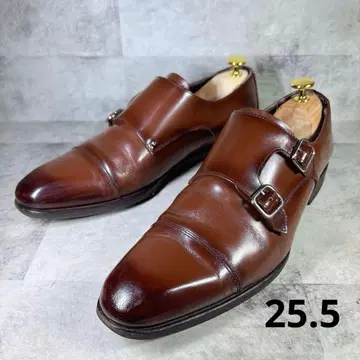 REGAL 리갈 더블 몽크 25.5 천연 가죽 브라운 그라데이션