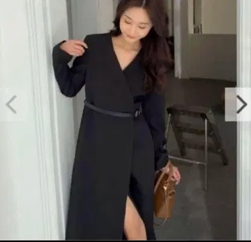 birthdaybash 노카라 코트 벨트 원피스 카슈쿨