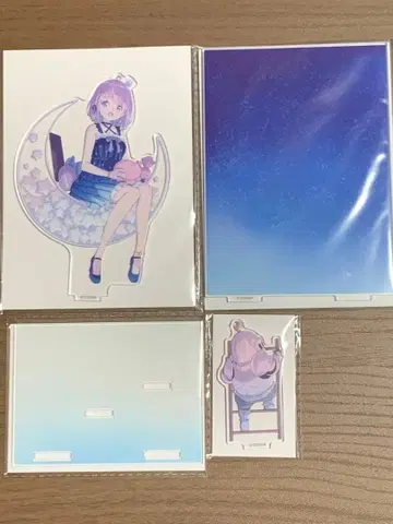 히메모리 루나 활동 4주년 기념 문 갤럭시 아크릴 디오라마 스탠드