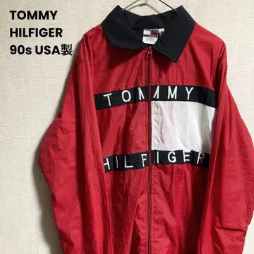 90s USA 타미힐피거 나일론 자켓 블루종