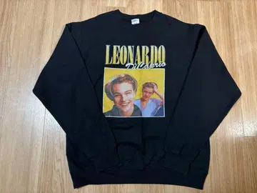 중고품 레오나르도 디카프리오 프린트 맨투맨 M 사이즈