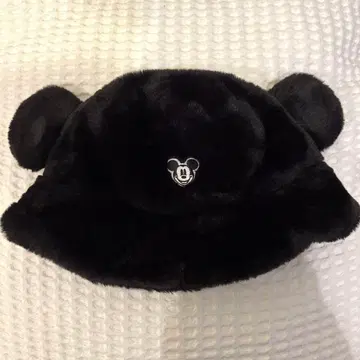 디즈니 버킷햇 복슬복슬 블랙
