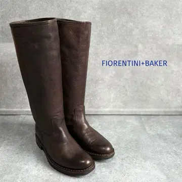 이탈리아제 피오렌티니 베이커 가죽 롱 부츠 여성용 23.5
