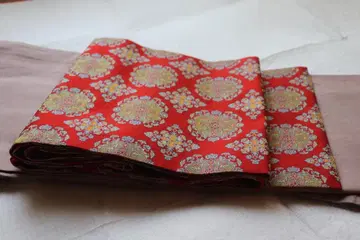 타츠무라 비주츠 직물 타츠무라제 나고야 오비 순수 실크 미사용