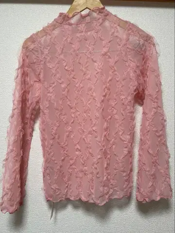 POPPY pink wave tulle tops 아사기니뇨