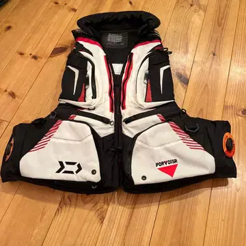 PORVOISR 구명 조끼 화이트/블랙/레드