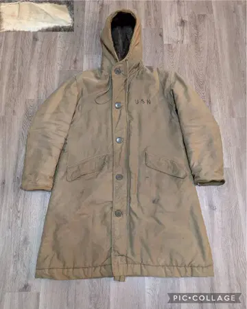 초레어 [40s] U.S.NAVY N-2 알파카 라이너 데크 코트