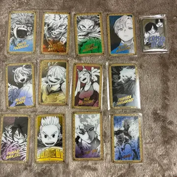 나의 히어로 아카데미아 원화전 금박 클리어 카드 아크릴 스티커