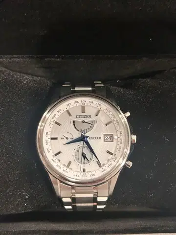 CITIZEN EXCEED 실버 시계