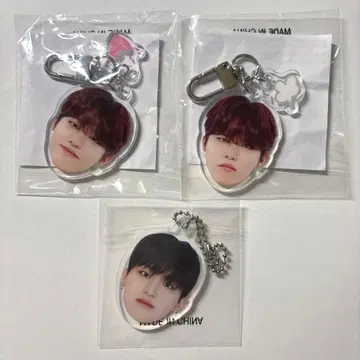 TREASURE 얼굴 아크릴 키링 정우 3개 세트