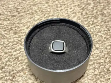 실버 블랙 오닉스 반지 (G-58)