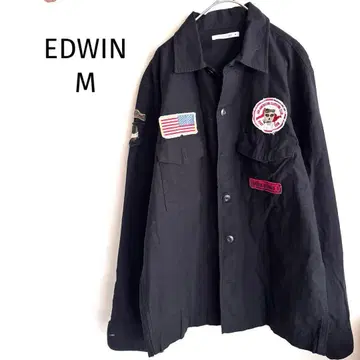 에드윈 셔츠 자켓 와펜 밀리터리풍 구제 의류