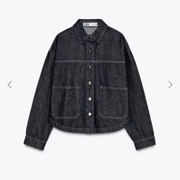 ZARA 포켓 데님 자켓 블루 0108/021/407