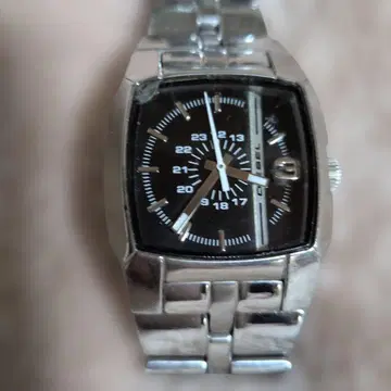 쿼츠 손목시계 스테인리스 스틸 블랙