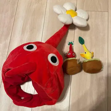 피크민 모자 봉제 인형 세트