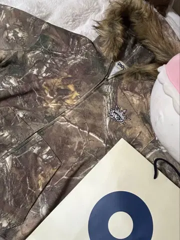 9090 리얼트리 퍼 후드티 더블 집업 후드티