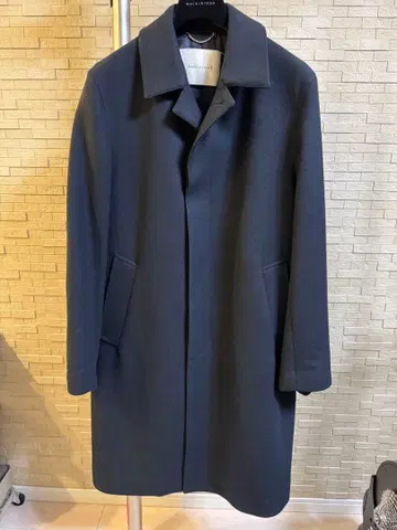 MACKINTOSH / DUNKELD 멜톤 스텐카라 코트 네이비