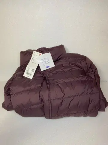 미사용 유니클로 울트라 라이트 다운 자켓 3XL 퍼플 여성용