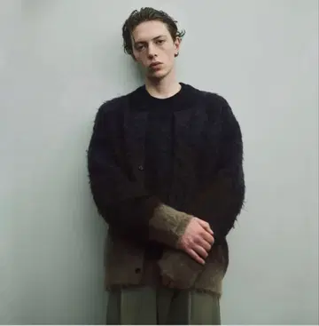 stein Gradation Mohair Knit Cardigan