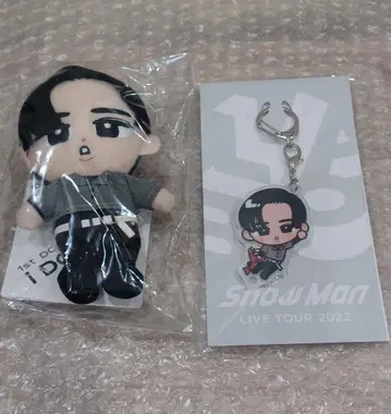 메구로 렌 스노우 칠 봉제 인형 아크릴 키링 미개봉