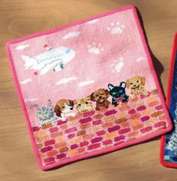 JAL 기내 판매 [ 페이 피핑 리틀 스카이 ] 핑크 계열, 개, 고양이