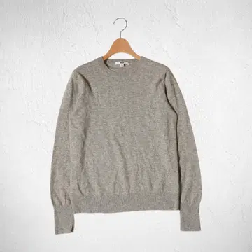 J228@ UNIQLO 캐시미어 100% 크루넥 니트 L 그레이