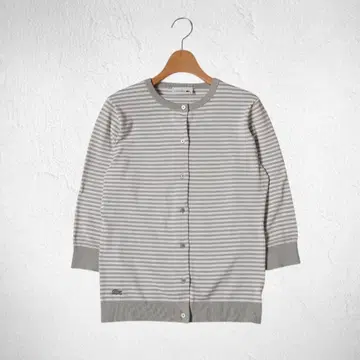 J226@ LACOSTE 보더 가디건 36 그레이